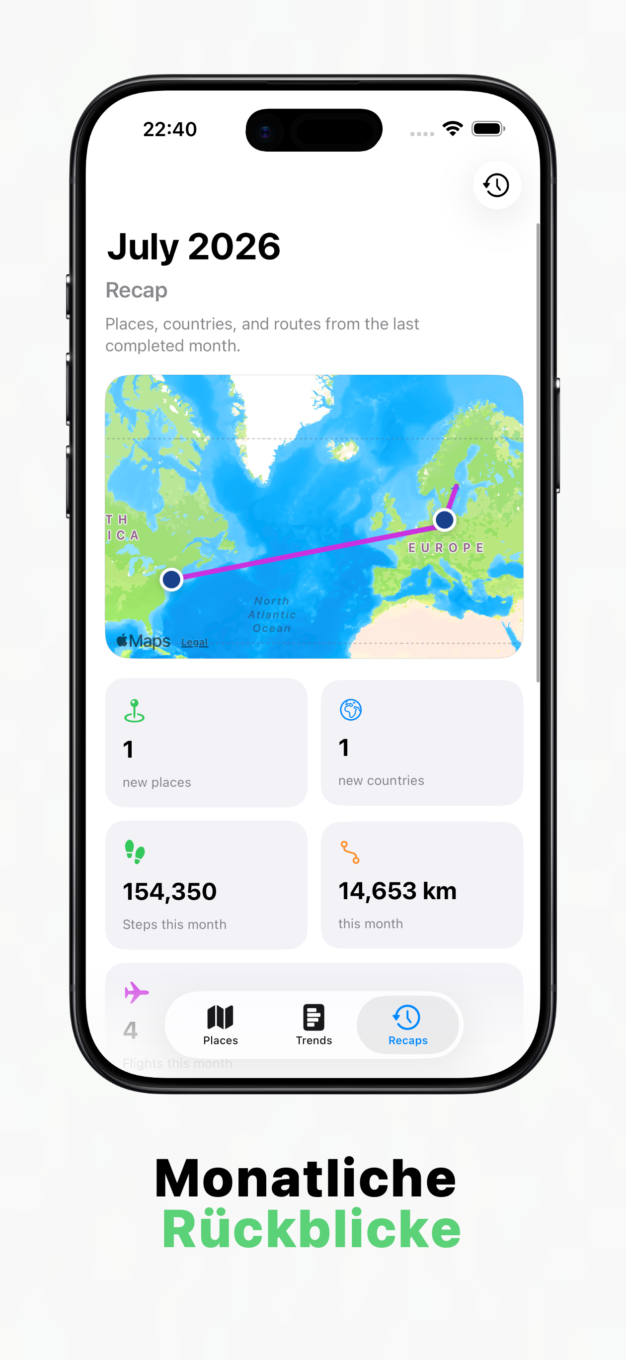 Timeline App Rückblick